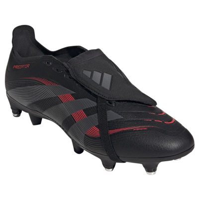 Këpucë futbolli adidas Predator League FT SG, me vida metalike, unisex, ngjyrë e zezë