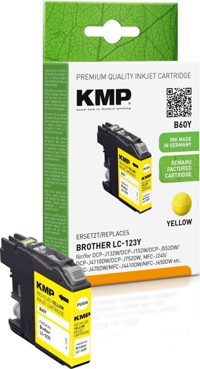 Kartutxh boje KMP B60Y, 6.5 ml, e verdhë
