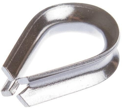 Капса за јамка Fortis DIN6899, за јаже 3 mm, поцинкуван челик
