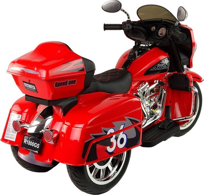Motor elektrik për kalamoj LEAN CARS Goldwing, 12V, me Bluetooth dhe MP3, i kuq