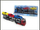 Lodër kamion që çon makina Truck, shkalla 1:60, 3 makina, 26cm, metalik