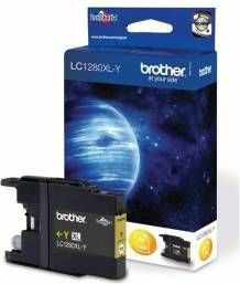 Kartutxh boje Brother LC1280XL-Y, origjinal, XL, e verdhë