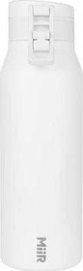 Termos udhëtimi MiiR Travel Howler, 0.95L, çelik inox, i bardhë