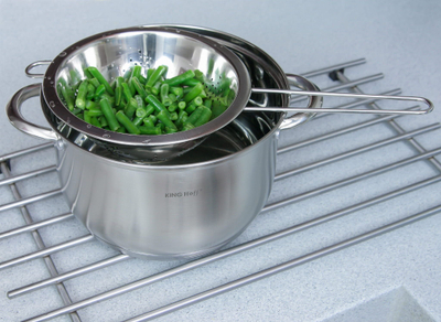 Kulluese metali KingHoff, 22cm, çelik inox, ngjyrë argjendi
