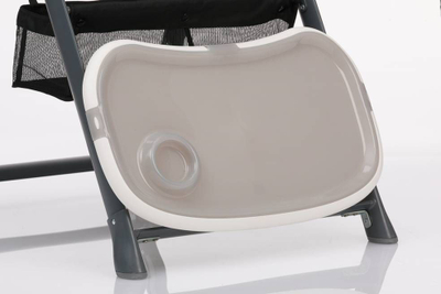 Karrige e naltë për bebe Baby Design Penne 05, eko lëkurë, blu e çelët