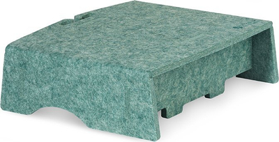 Mbajtëse monitori BakkerElkhuizen Q-Riser 90 Circular, për ekrane deri në 17", ergonomike, jeshile