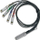 Kabllo rrjeti Mellanox CA-N, QSFP28 në 4xSFP28, 100GbE në 4x25GbE, 2m, i zi