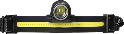 Dritë ballore Virone LT-9, LED COB CREE, bateri 1200 mAh, e zezë