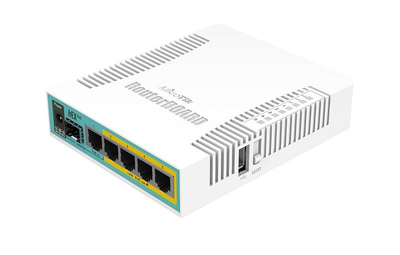 Router MikroTik RB960PGS hEX PoE, 5x Gigabit, PoE out, i bardhë