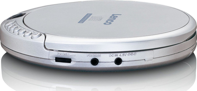 CD player portabël Lenco CD-201, MP3, ekran LCD, argjendtë