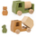 Set lodra druri Trixie Baby Animal Trucks, 4 copë, kamionë ndërtimi, shumëngjyrësh