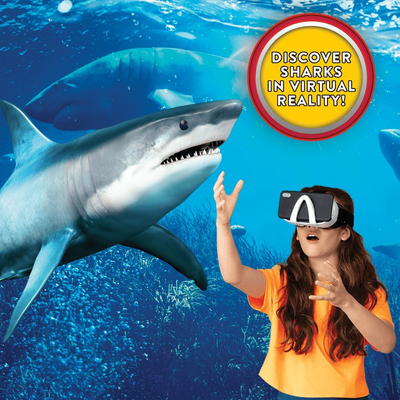 Set edukativ Amo Toys Abacus VR Steam Lab Shark Lab, VR, paleontologji, shumëngjyrësh