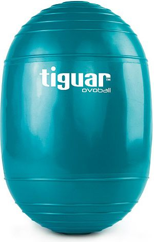 Top gjimnastik Tiguar Ovoball 16.5cm, për pilates edhe ushtrime rehabilitimi, ngjyrë turkeze
