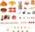 Lodër Sylvanian Families Hamburger Stand, set kioskë me mbi 30 aksesorë, shumëngjyrëshe