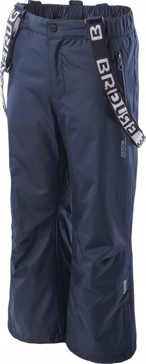 Pantallona skish për fëmijë Brugi 1AJ3 Jr, Tech-Proof 5000 mm, blu
