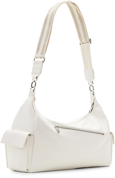 Çantë për femra Desigual Bag Half Logo Banana Bag, bezhë