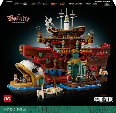 Set LEGO ONE PIECE The Baratie Floating Restaurant, model për zbukurim për të rritur