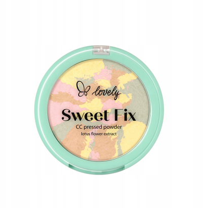 Pudër kompakte fytyre Lovely Sweet Fix CC, matifikuese, 4.5g, shumëngjyrëshe