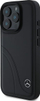 Këllëf Mercedes Benz Curved Stitches për iPhone 16 Pro Max, lëkurë, i zi