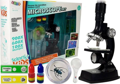 Mikroskop edukativ Leantoys, zmadhim deri 900x, për fëmijë