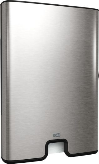 Dispenzer për letra të palosme Tork 460004, sistem H2, metal plastik, ngjyrë çeliku mat