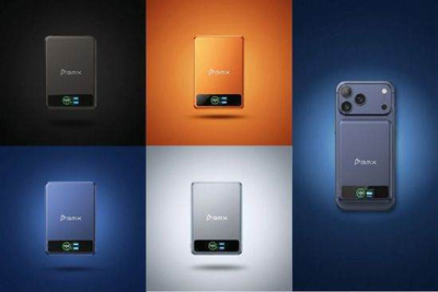 Powerbank BMX SolidSafe 5K, 5000mAh, MagSafe 15W, portokalli