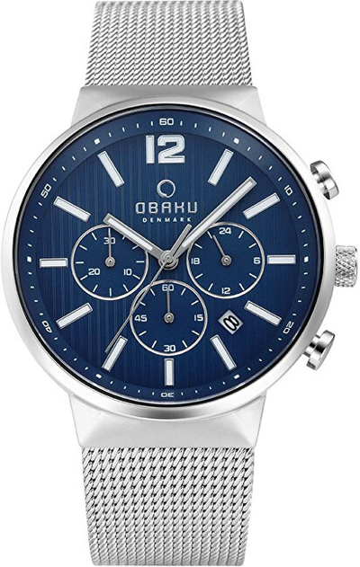 Orë për meshkuj Obaku V180GCCLMC, e argjendtë