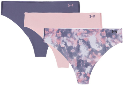 Të brendshme femrash Under Armour UA Pure Stretch NS Nov, set 3 copë, gri