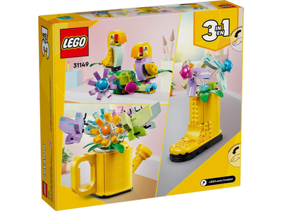 Set lojërash LEGO Creator Flowers in a Watering Can 31149, 3 në 1, 420 copa, shumëngjyrësh