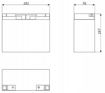 Батерија UPS Ему ACUMAX AM18-12, 12V, 18Ah, црна