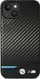 Futrollë telefoni BMW Leather Carbon për iPhone 14 Plus 6.7", lëkurë, karbon, e zezë