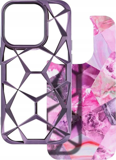 Futera mbrojtëse Twinki Do për iPhone 11 Pro, dizajn gjeometrik 3D, antirënie, lejla