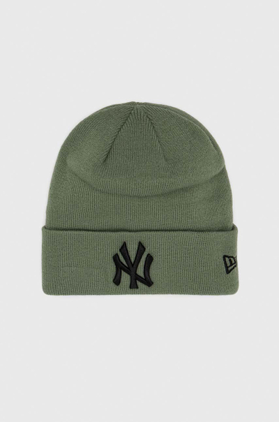 Kapele New Era New York Yankees Essential Beanie, e ngrohtë, khaki jeshile
