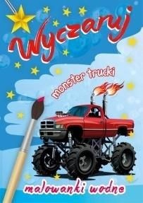 Libër ngjyrosjeje me ujë Monster Trucks, për fëmijë, shumëngjyrësh
