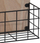 Raft muror Home Styling Collection Loft, metal dhe MDF, i zi