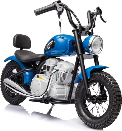 Motoçikletë elektrike për fëmijë YSCY Chopper, 1 sedilje, me pedale, e kaltër