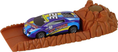 Set lodrash LeanToys Sports Cars, makina die cast dhe dinosaurë, valixhe transporti, multingjyrësh