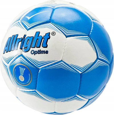 Top hendbolli Allright Optima I Junior, për fëmijë, IHF Approved, bardh e kaltër
