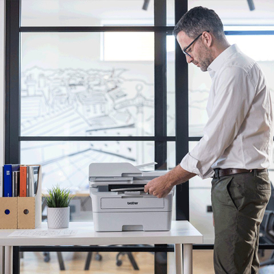 Printer multifunksional Brother MFC-L2980DW, lazer mono A4, Wi‑Fi, i bardhë