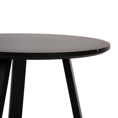 Set tavolina për kafe Rocket 2-pjesësh Φ80cm & Φ45cm (HM21090), zezë