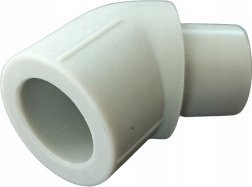 Колено за заварување 45° PP R, 20 mm, зелено