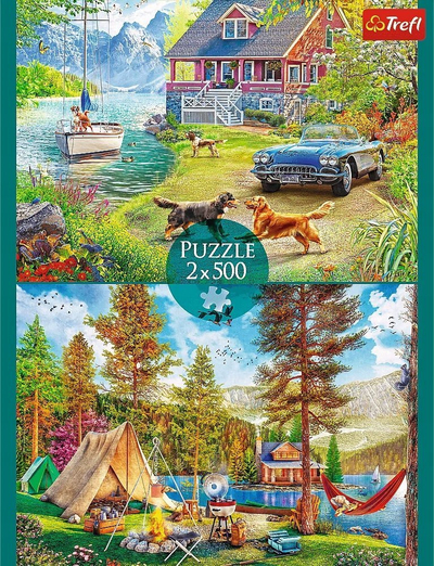 Puzzle Trefl Summertime Relax, 2x500 copa, 48x34cm, shumëngjyrësh