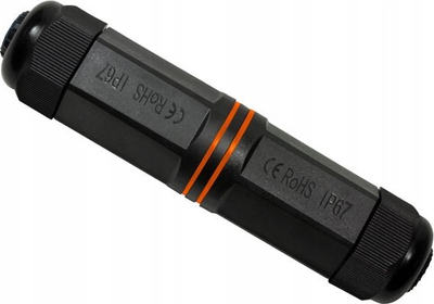 Konektor rrjeti LogiLink NP0081, 2x RJ45, IP67, ngjyrë e zezë