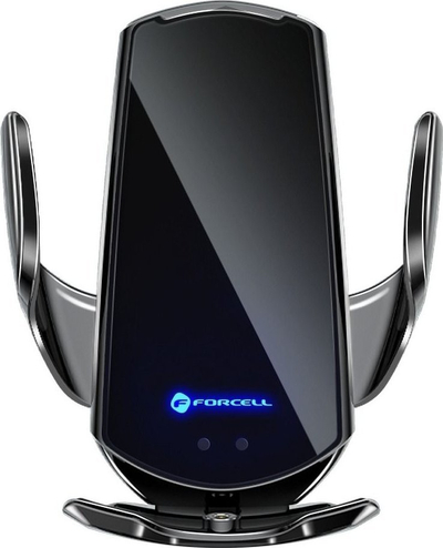 Mbajtës telefoni për makinë ForCell HS1, karikim wireless Qi 15W, sensor automatik, i zi