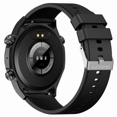 Orë inteligjente Gravity GT13 1, për aktivitet fizik, me njoftime nga telefoni, e zezë