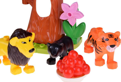 Set blloqesh ndërtimi Builder Jungle, 41 copa, plastike, shumëngjyrëshe