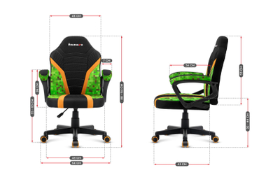 Karrige lojërash për fëmijë Huzaro Ranger 1.0 Pixel Mesh, 130kg, e zezë