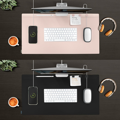 Mousepad UNIQ Hagen Intelligent, i dyanshëm, poliuretani, i zi blu
