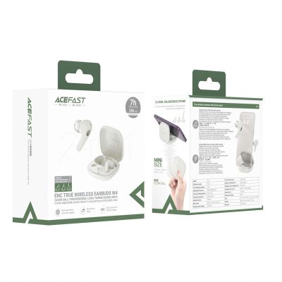 Kufje wireless ACEFAST ENC, Bluetooth 5.4, drajver 10mm, bezhë
