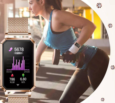 Smartwatch për gra Rubicon RNCE86 SMARUB144, ekran 1.13", IP68, ngjyrë rose gold